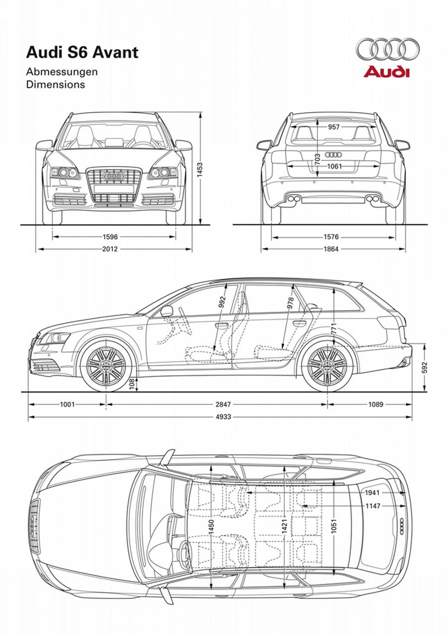 Схема Audi S6 Avant (4F, C6) 2006 года  (фото 14 из 35)